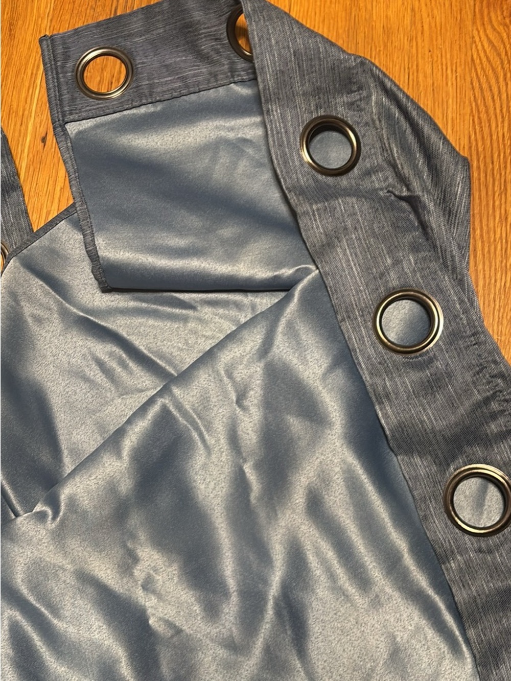 Nautica Denim Blue Window Curtains Shades - Picture 6 of 6